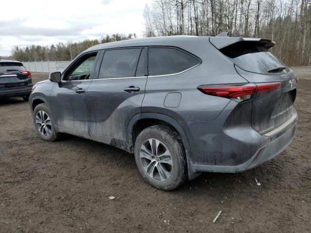 5TDGZRBH4NS219916 - 2022 TOYOTA HIGHLANDER XLE GRAY photo 2