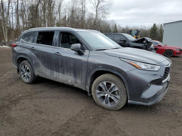 5TDGZRBH4NS219916 - 2022 TOYOTA HIGHLANDER XLE GRAY photo 4