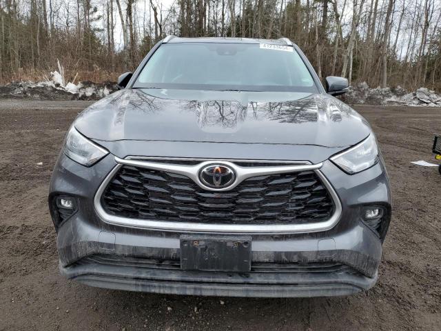 5TDGZRBH4NS219916 - 2022 TOYOTA HIGHLANDER XLE GRAY photo 5