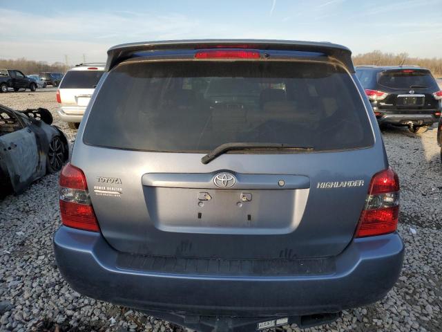 JTEGD21A470159616 - 2007 TOYOTA HIGHLANDER BLUE photo 6