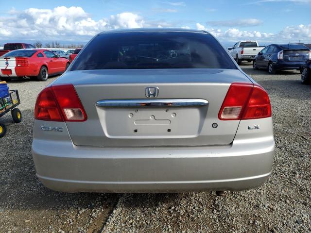 2HGES165X1H560146 - 2001 HONDA CIVIC LX SILVER photo 6