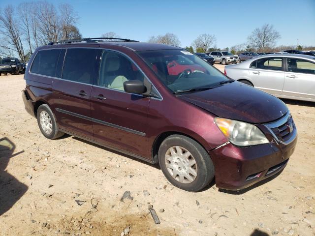 5FNRL38259B059677 - 2009 HONDA ODYSSEY LX BURGUNDY photo 4