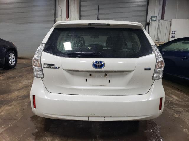 JTDZN3EU4D3207873 - 2013 TOYOTA PRIUS V WHITE photo 6