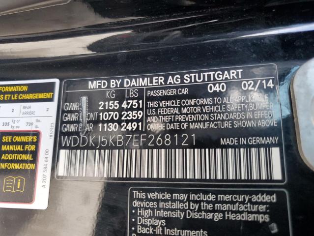 WDDKJ5KB7EF268121 - 2014 MERCEDES-BENZ E 350 BLACK photo 13