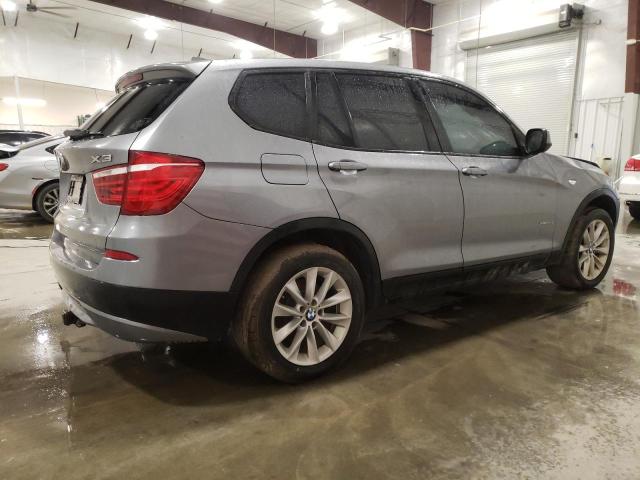 5UXWX9C53E0D38356 - 2014 BMW X3 XDRIVE28I GRAY photo 3