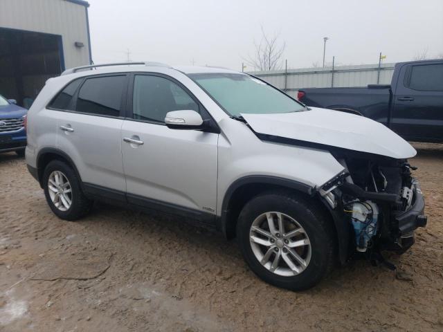 5XYKTDA65EG471380 - 2014 KIA SORENTO LX SILVER photo 4