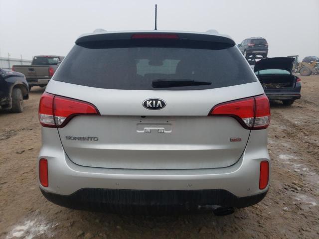 5XYKTDA65EG471380 - 2014 KIA SORENTO LX SILVER photo 6