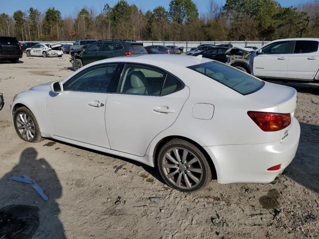 JTHCK262785017550 - 2008 LEXUS IS 250 WHITE photo 2