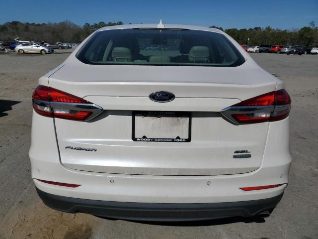 3FA6P0CD2KR130519 - 2019 FORD FUSION SEL WHITE photo 6