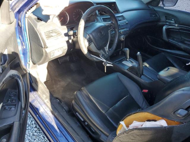 1HGCS12898A025504 - 2008 HONDA ACCORD EXL BLUE photo 8