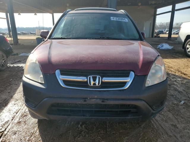 SHSRD78812U006210 - 2002 HONDA CR-V EX BURGUNDY photo 5