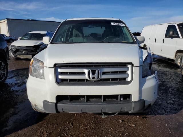 5FNYF18338B500026 - 2008 HONDA PILOT SE WHITE photo 5