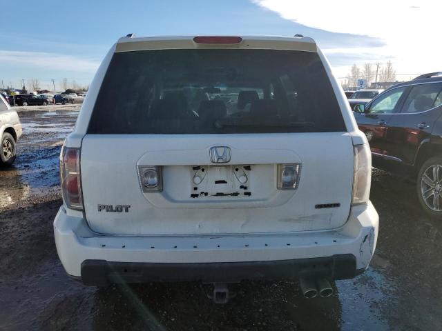 5FNYF18338B500026 - 2008 HONDA PILOT SE WHITE photo 6