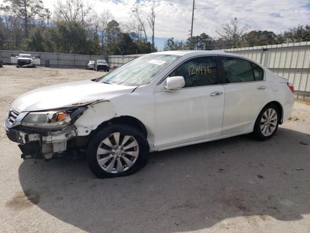 1HGCR2F80EA097666 - 2014 HONDA ACCORD EXL WHITE photo 1