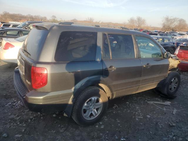 2HKYF18785H556902 - 2005 HONDA PILOT EXL GRAY photo 3