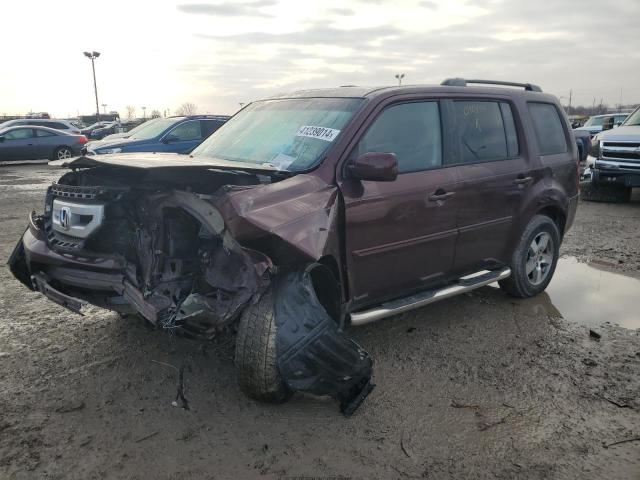 5FNYF3H5XBB014494 - 2011 HONDA PILOT EXL BURGUNDY photo 1