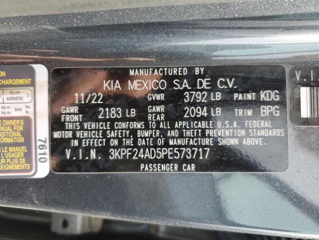 3KPF24AD5PE573717 - 2023 KIA FORTE LX CHARCOAL photo 12