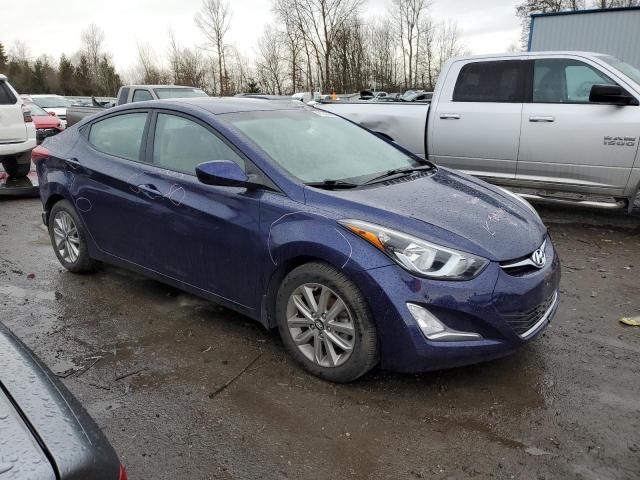 5NPDH4AE4EH500328 - 2014 HYUNDAI ELANTRA SE BLUE photo 4