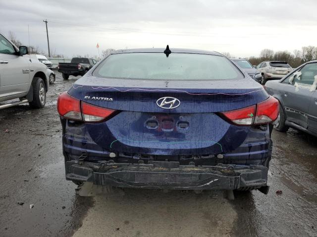 5NPDH4AE4EH500328 - 2014 HYUNDAI ELANTRA SE BLUE photo 6