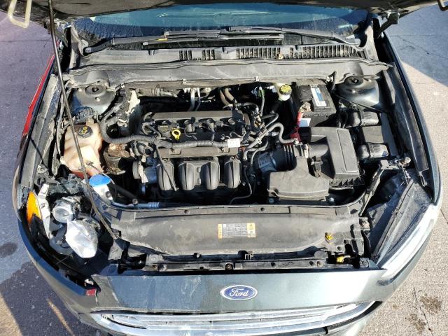 1FA6P0H71F5113576 - 2015 FORD FUSION SE GRAY photo 11