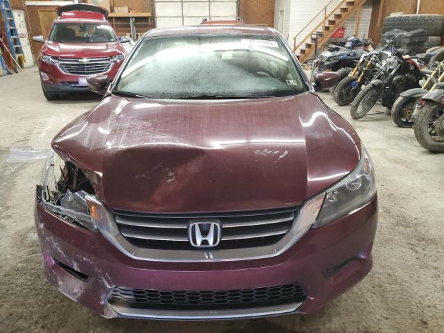 1HGCR2F39DA123779 - 2013 HONDA ACCORD LX BURGUNDY photo 5