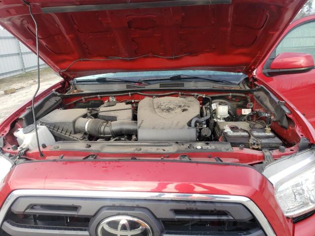 3TMCZ5AN5KM238596 - 2019 TOYOTA TACOMA DOUBLE CAB RED photo 11