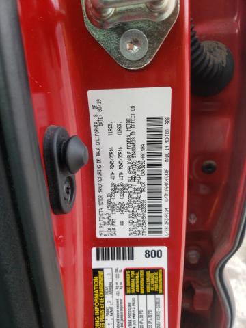 3TMCZ5AN5KM238596 - 2019 TOYOTA TACOMA DOUBLE CAB RED photo 12