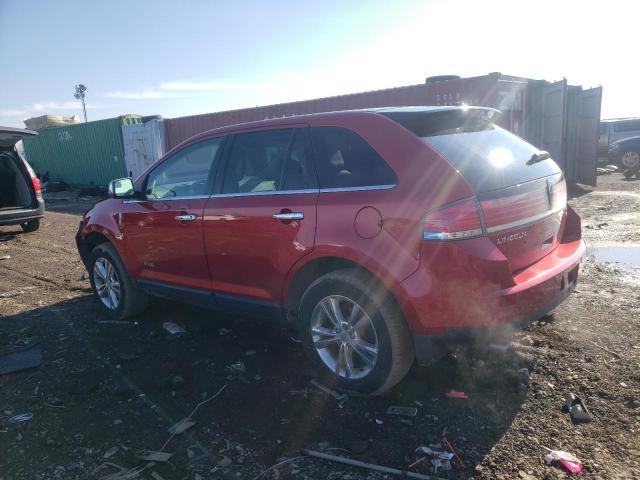 2LMDJ8JCXABJ23343 - 2010 LINCOLN MKX RED photo 2