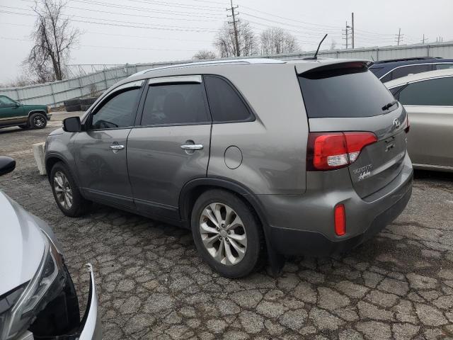 5XYKU4A74EG446377 - 2014 KIA SORENTO EX GRAY photo 2