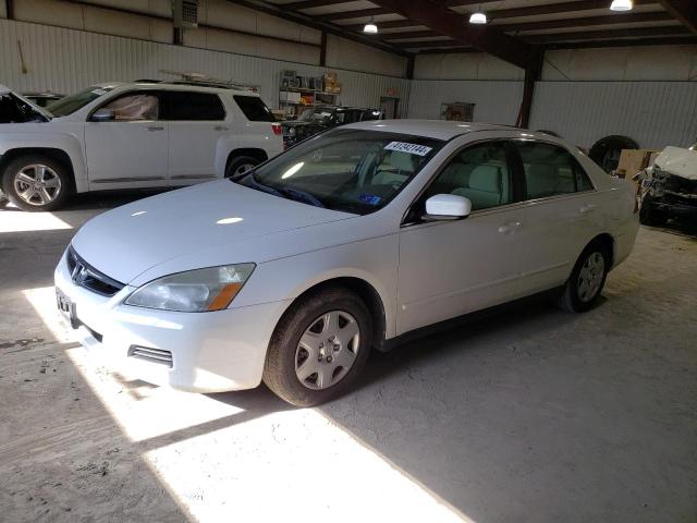 3HGCM56437G710199 - 2007 HONDA ACCORD LX WHITE photo 1