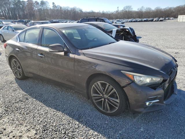 JN1BV7AR4EM696669 - 2014 INFINITI Q50 BASE CHARCOAL photo 4