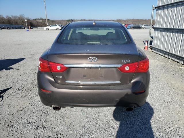 JN1BV7AR4EM696669 - 2014 INFINITI Q50 BASE CHARCOAL photo 6