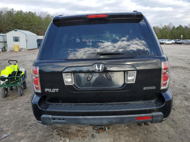 5FNYF18498B006195 - 2008 HONDA PILOT EX BLACK photo 6