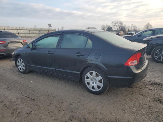 2HGFA16538H341787 - 2008 HONDA CIVIC LX BLACK photo 2