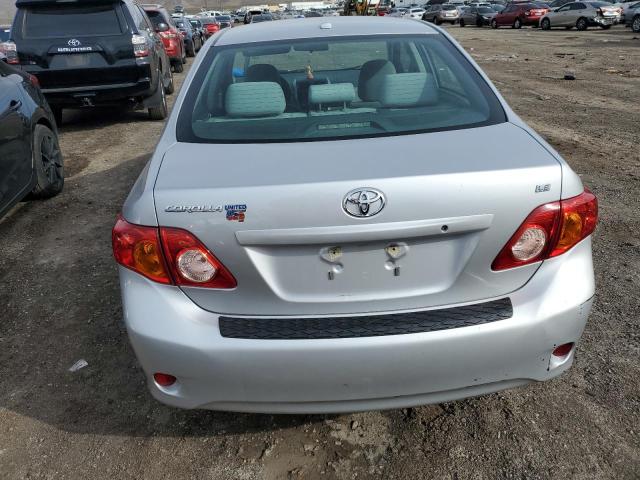 1NXBU40E19Z108158 - 2009 TOYOTA COROLLA BASE SILVER photo 6