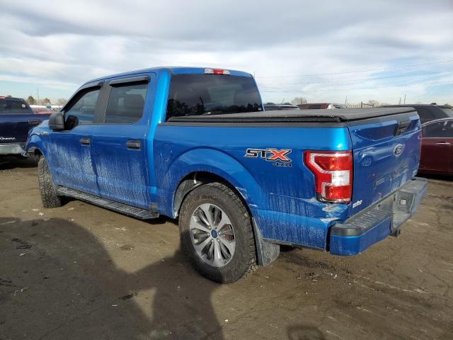 1FTEW1EP2KFA50141 - 2019 FORD F150 SUPERCREW BLUE photo 2