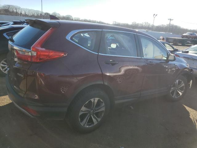 2HKRW6H36JH204328 - 2018 HONDA CR-V LX MAROON photo 3