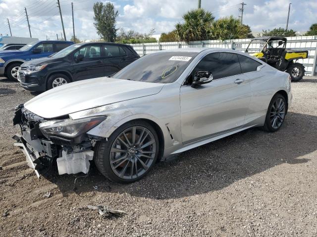 JN1EV7EK5HM362617 - 2017 INFINITI Q60 PREMIUM SILVER photo 1