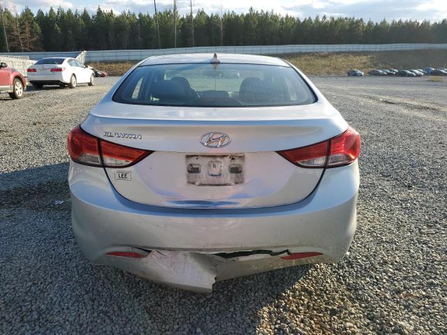 5NPDH4AE8BH049822 - 2011 HYUNDAI ELANTRA GLS SILVER photo 6