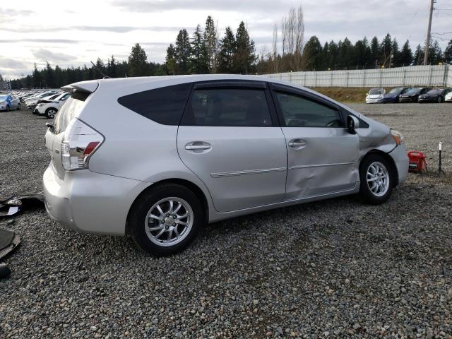 JTDZN3EU3EJ004888 - 2014 TOYOTA PRIUS V SILVER photo 3