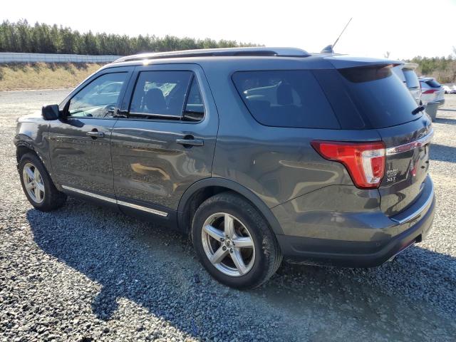 1FM5K7D84JGB03788 - 2018 FORD EXPLORER XLT CHARCOAL photo 2