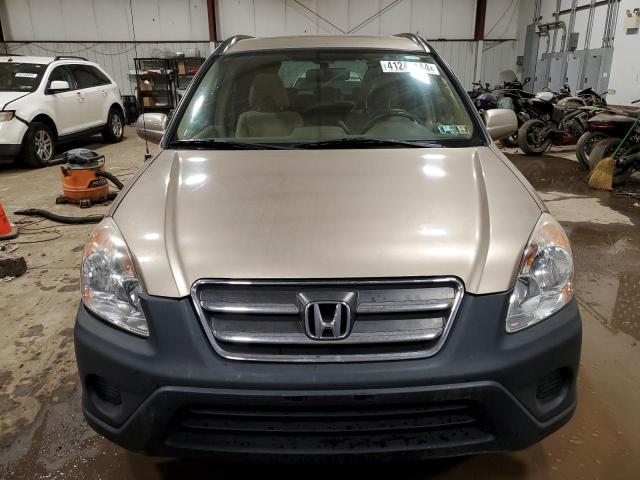 JHLRD78885C009326 - 2005 HONDA CR-V EX GOLD photo 5