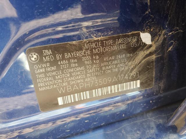 WBAPH73509A174291 - 2009 BMW 328 I BLUE photo 12