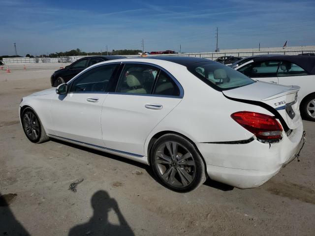 WDDWF4JB1JR358081 - 2018 MERCEDES-BENZ C 300 WHITE photo 2