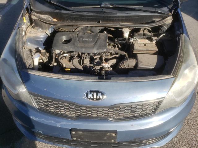 KNADM4A31G6596861 - 2016 KIA RIO LX BLUE photo 11