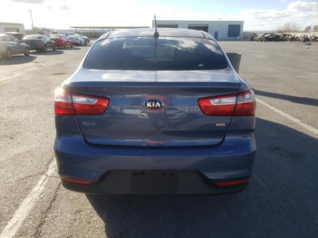 KNADM4A31G6596861 - 2016 KIA RIO LX BLUE photo 6