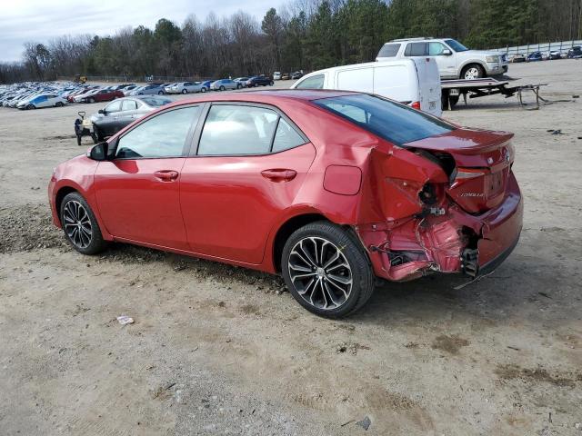 2T1BURHE3FC285373 - 2015 TOYOTA COROLLA L RED photo 2