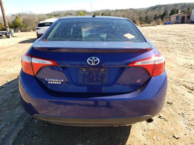 2T1BURHE8EC207217 - 2014 TOYOTA COROLLA L BLUE photo 6