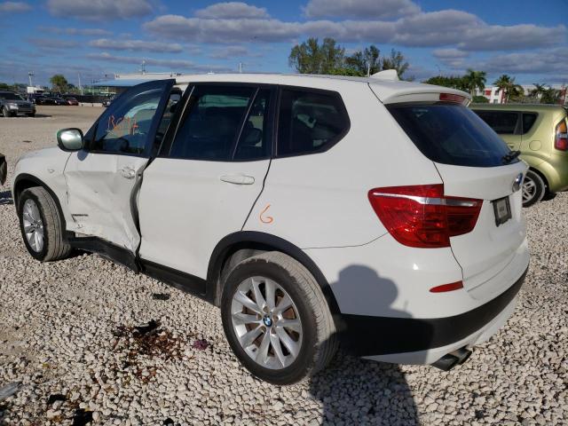 5UXWX9C55D0A15585 - 2013 BMW X3 XDRIVE28I WHITE photo 2