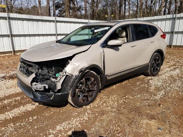 5J6RW1H96HL011636 - 2017 HONDA CR-V TOURING GRAY photo 1